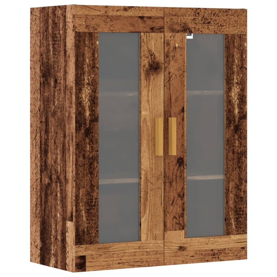 Hangkast 69,5x34x90 cm oud houtkleurig