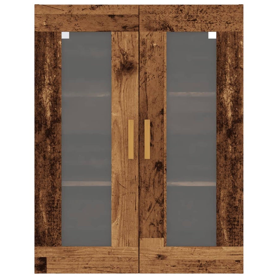 Hangkast 69,5x34x90 cm oud houtkleurig