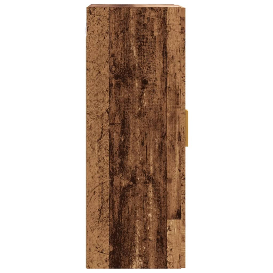 Hangkast 69,5x34x90 cm oud houtkleurig
