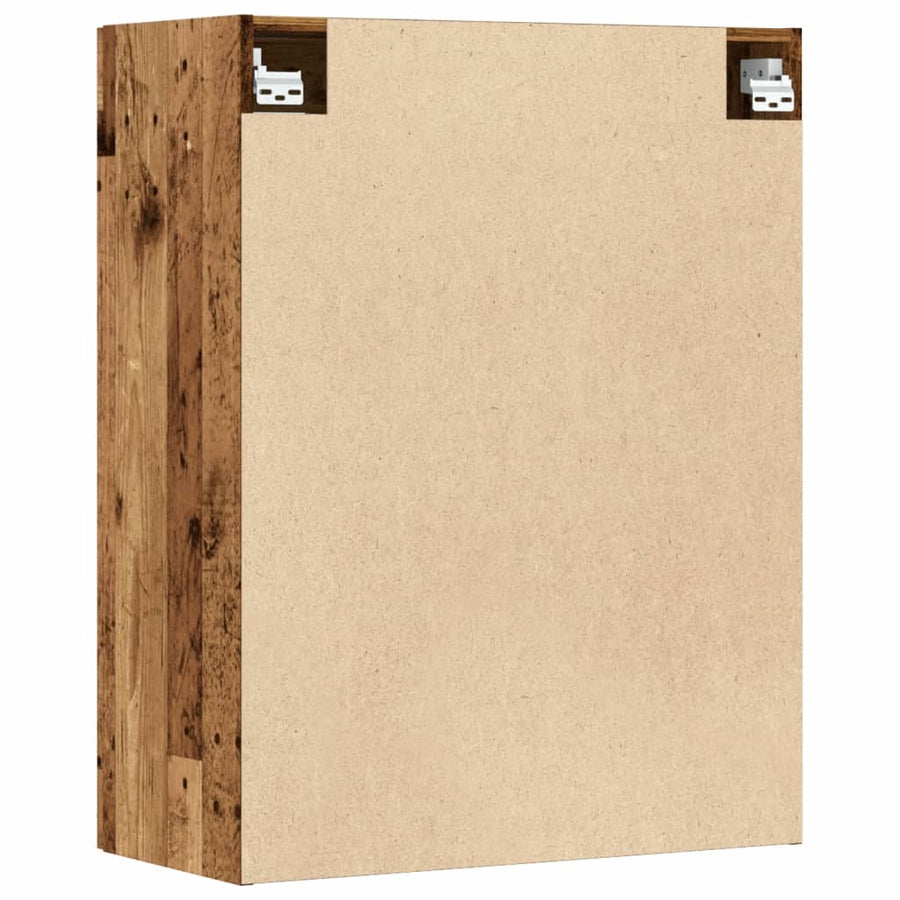 Hangkast 69,5x34x90 cm oud houtkleurig