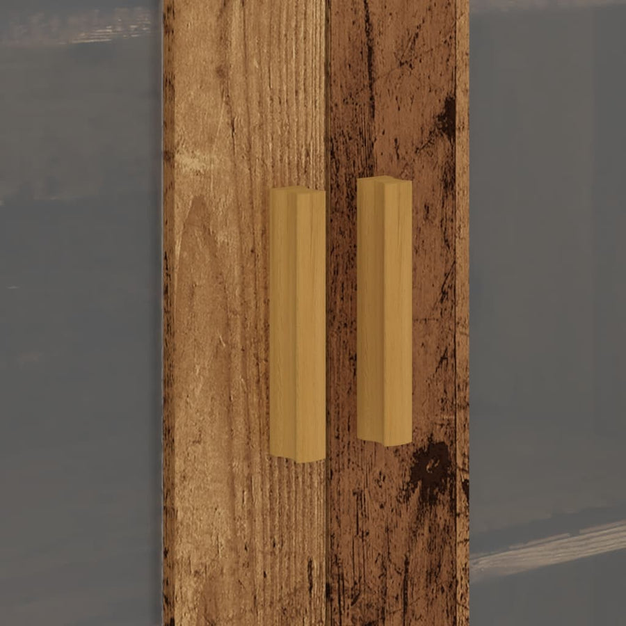Hangkast 69,5x34x90 cm oud houtkleurig