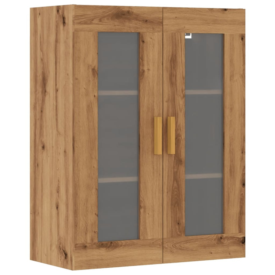 Hangkast 69,5x34x90 cm artisanaal eikenkleurig