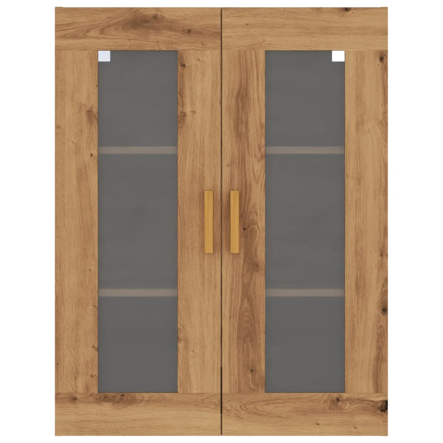 Hangkast 69,5x34x90 cm artisanaal eikenkleurig