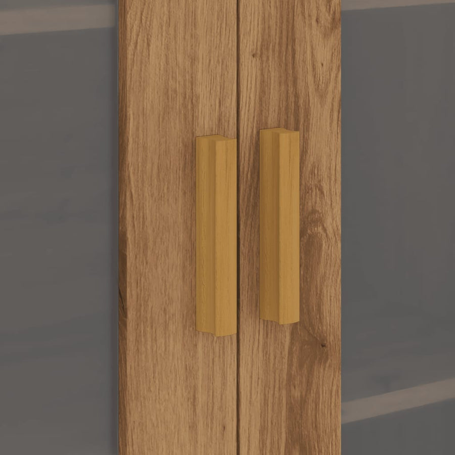 Hangkast 69,5x34x90 cm artisanaal eikenkleurig