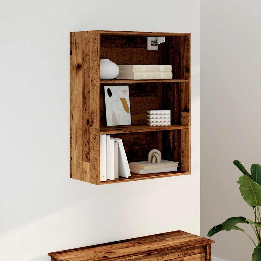 Hangkast 69,5x32,5x90 cm oud houtkleurig