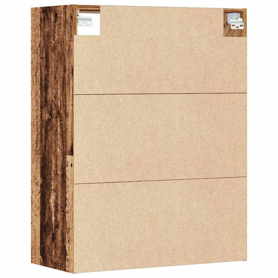 Hangkast 69,5x32,5x90 cm oud houtkleurig