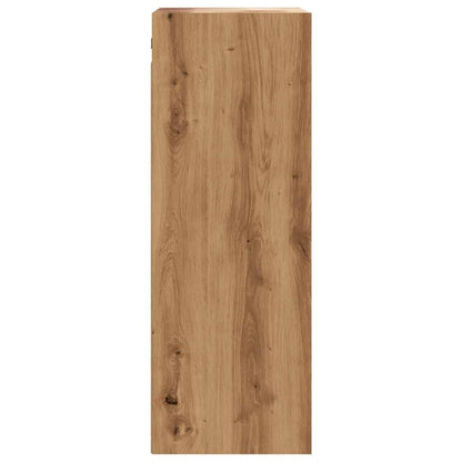 Hangkast 69,5x32,5x90 cm artisanaal eikenkleur