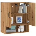 Wandkast 60x31x70 cm bewerkt hout eikenkleur