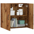 Wall cabinet 60x31x60 cm distressed wood old wood color