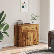 Sideboard 80x33x70 cm carved wood old wood-colored
