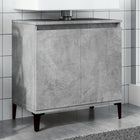 Washbasin cabinet 58x33x60 cm engineered wood concrete grey