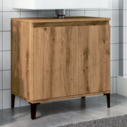 Wastafelkast 58x33x60 cm bewerkt hout eikenkleur