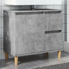 Bathroom cabinet 65x33x60 cm engineered wood concrete grey
