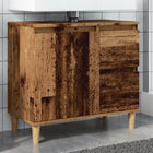 Washbasin cabinet 65x33x60 cm engineered wood vintage wood-colored