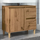 Bathroom cabinet 65x33x60 cm engineered wood artisan oak-coloured