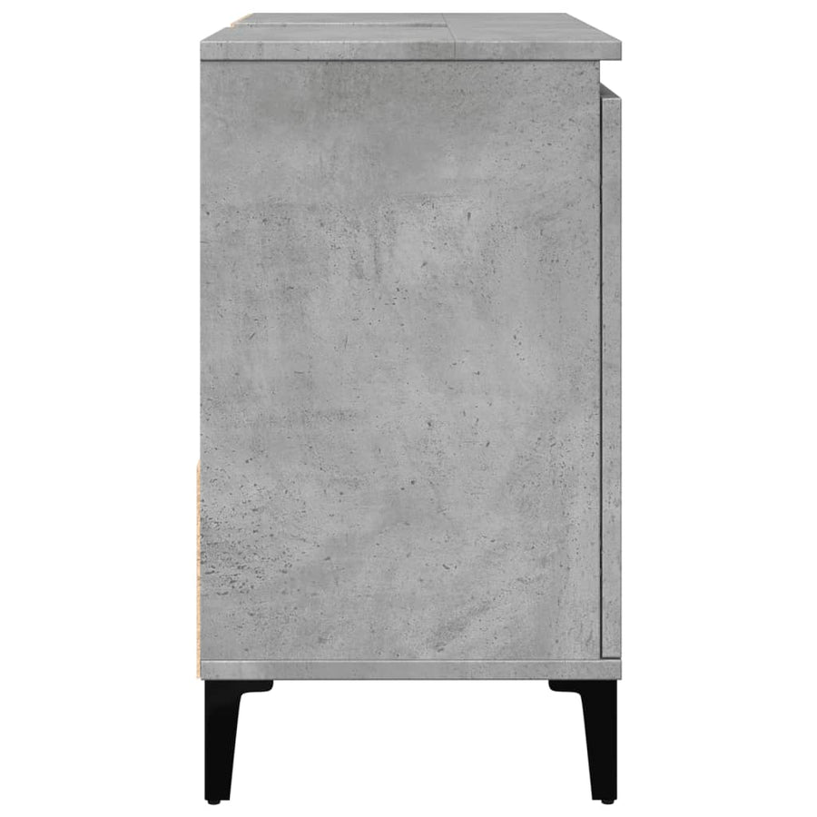 wastafelkast 65x33x60 cm bewerkt hout betongrijs