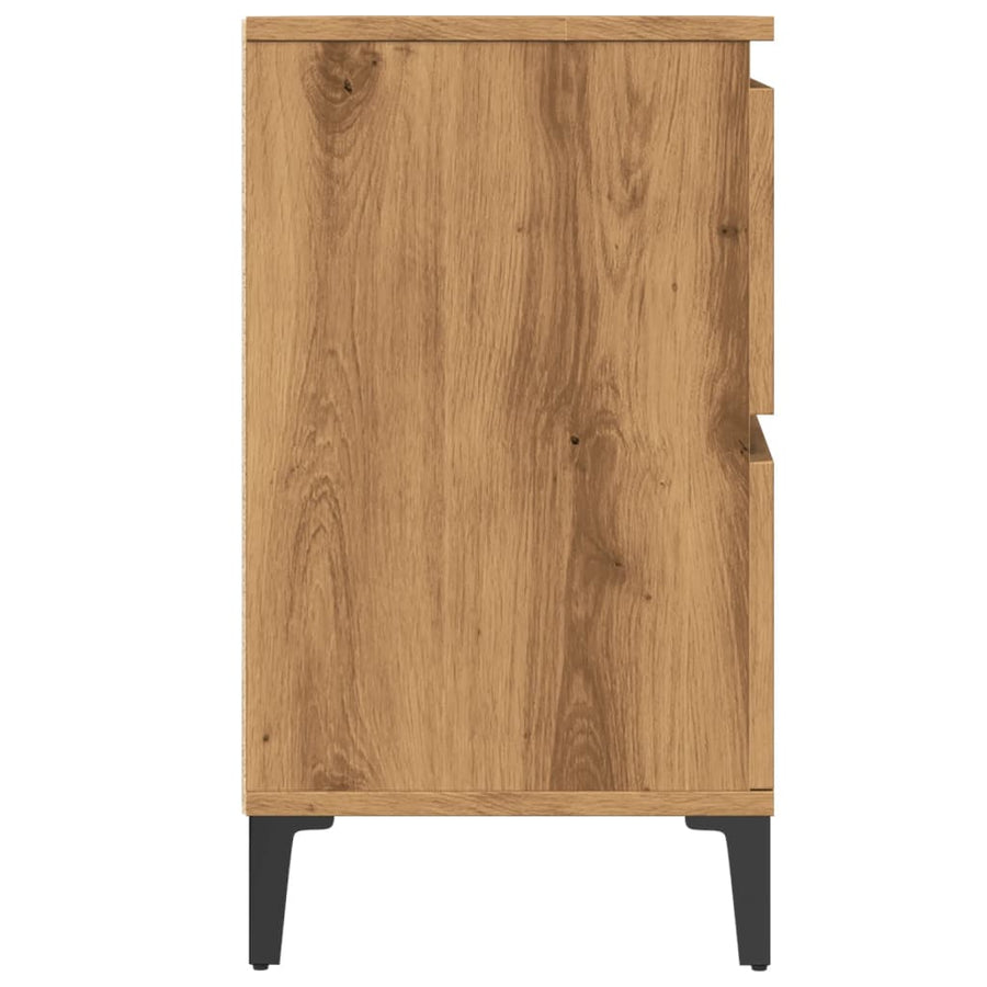 Wastafelkast 80x33x60 cm bewerkt hout artisanaal eikenkleur