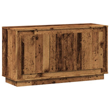 Dressoir 102x35x55 cm bewerkt hout oud houtkleurig