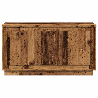 Dressoir 102x35x55 cm bewerkt hout oud houtkleurig