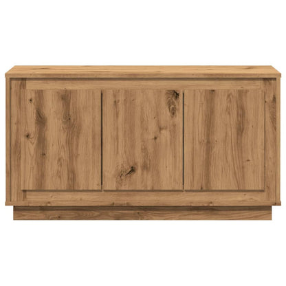Dressoir 102x35x55 cm bewerkt hout artisanaal eikenkleurig