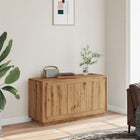 Dressoir 102x35x55 cm artisan eiken bewerkt hout