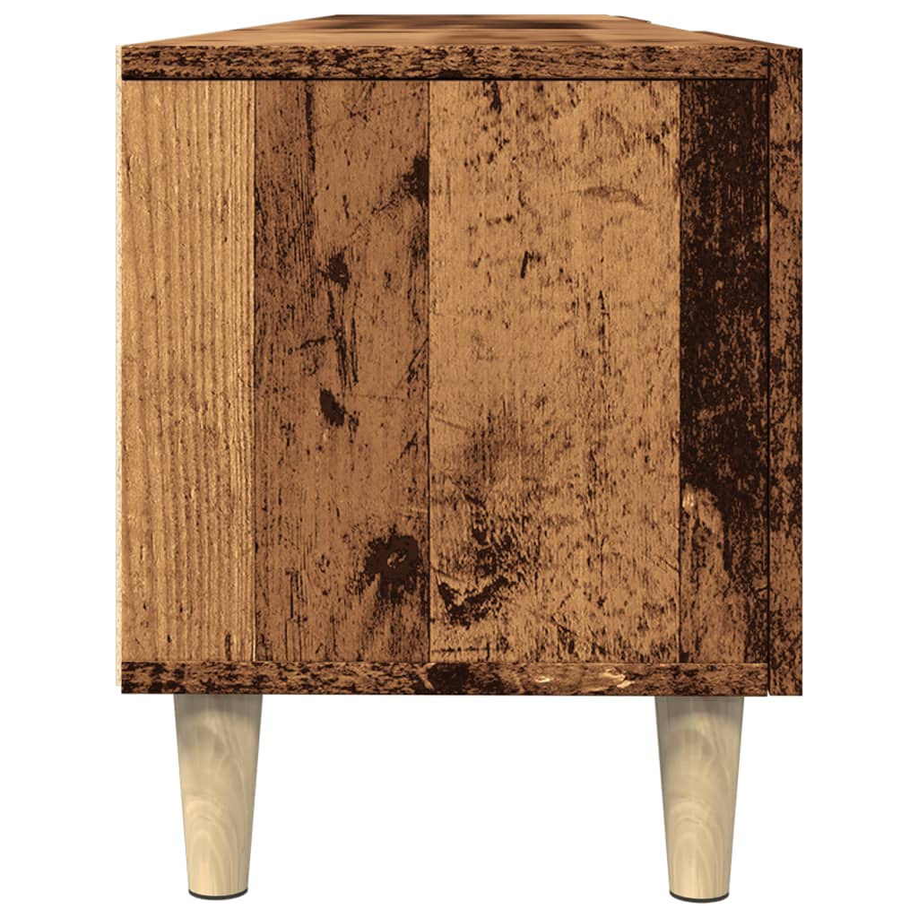 Tv-meubel 180x31,5x40 cm bewerkt hout oud houtkleurig