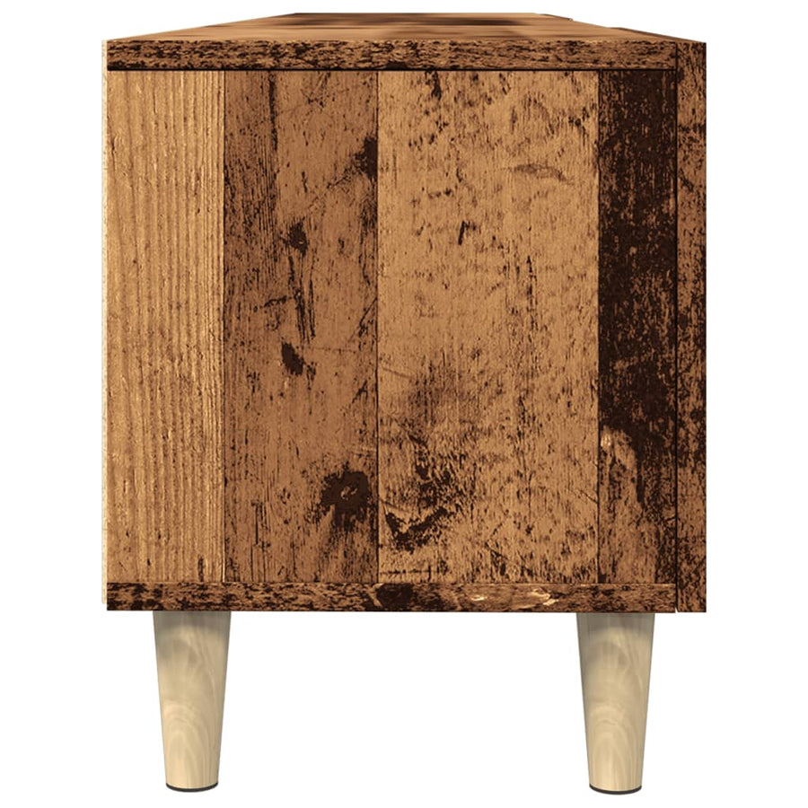 Tv-meubel 180x31,5x40 cm bewerkt hout oud houtkleurig