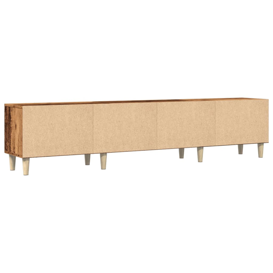 Tv-meubel 180x31,5x40 cm bewerkt hout oud houtkleurig