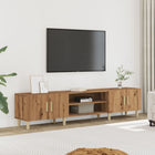 Tv-meubel 180x31,5x40 cm bewerkt hout eikenkleurig