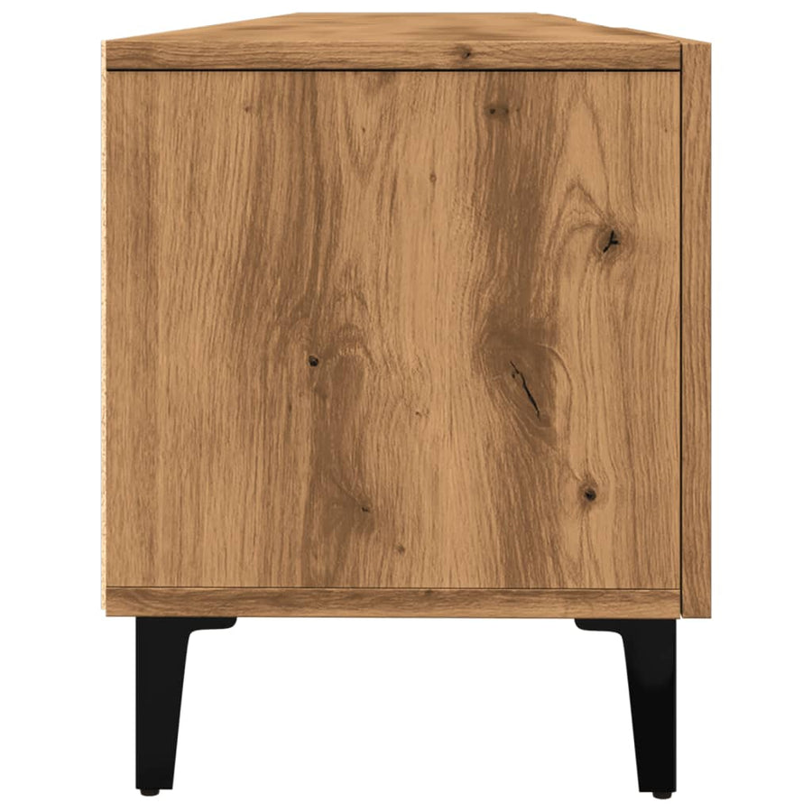 Tv-meubel 180x31,5x40 cm bewerkt hout artisanaal eikenkleurig