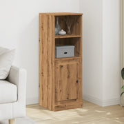 Hoge kast 36x35,5x103,5 cm bewerkt hout eikenkleurig
