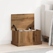 Opbergbox 30x50x28 cm bewerkt hout eikenkleurig