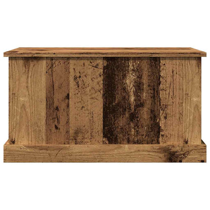 Opbergbox 70x40x38 cm bewerkt hout oud houtkleurig
