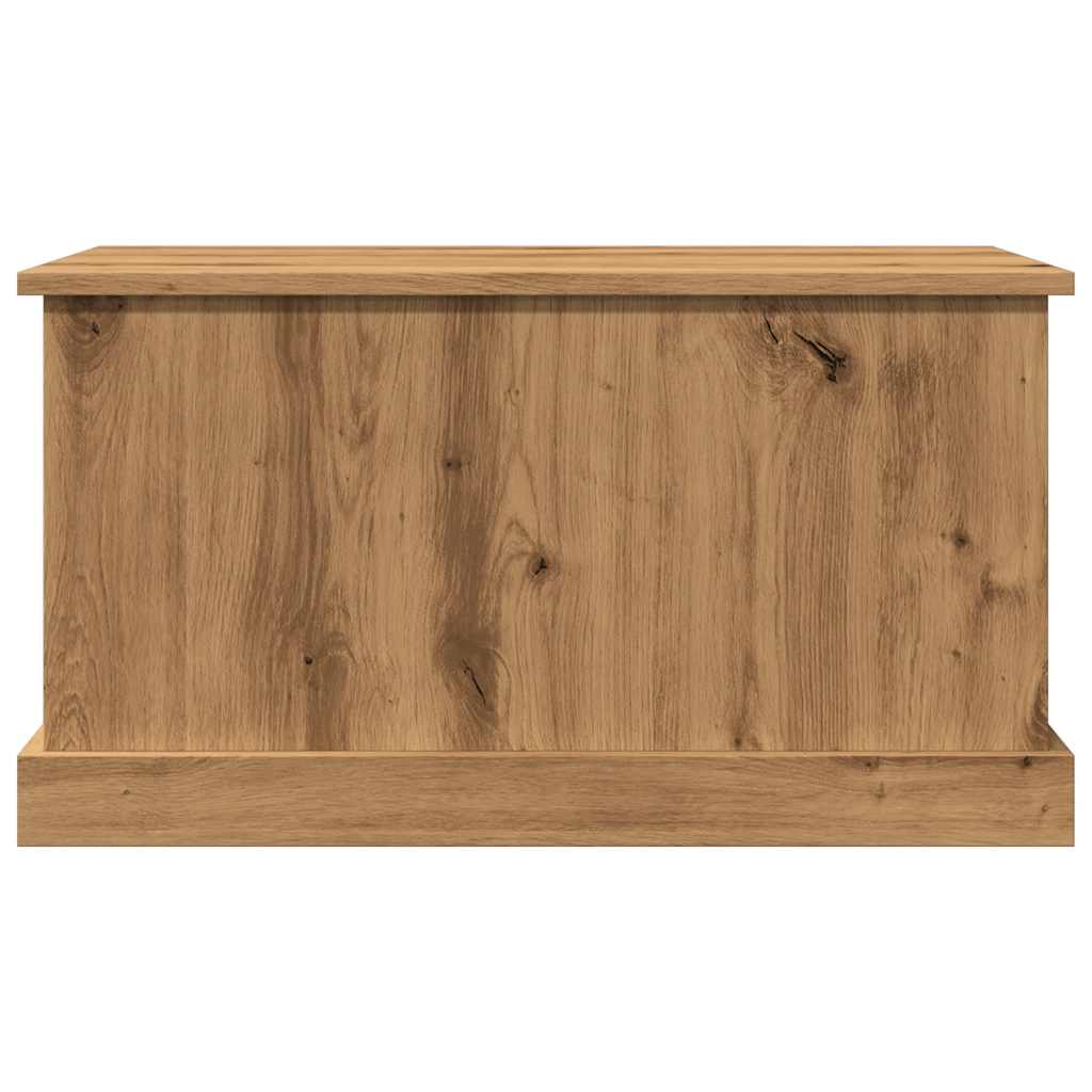 Opbergbox 70x40x38 cm bewerkt hout artisanaal eikenkleurig