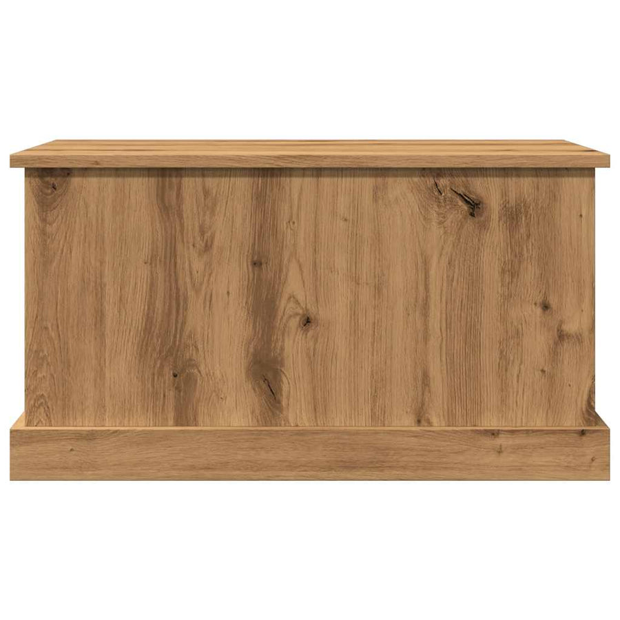 Opbergbox 70x40x38 cm bewerkt hout artisanaal eikenkleurig