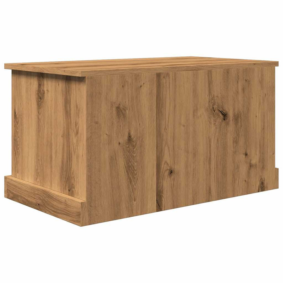 Opbergbox 70x40x38 cm bewerkt hout artisanaal eikenkleurig