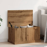 Opbergbox 70x40x38 cm bewerkt hout eikenkleurig