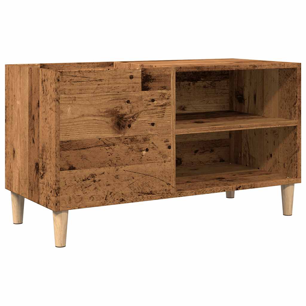 Platenkast 84,5X38X48 Cm Bewerkt Hout Kleurig 84.5 x 38 x 48 cm