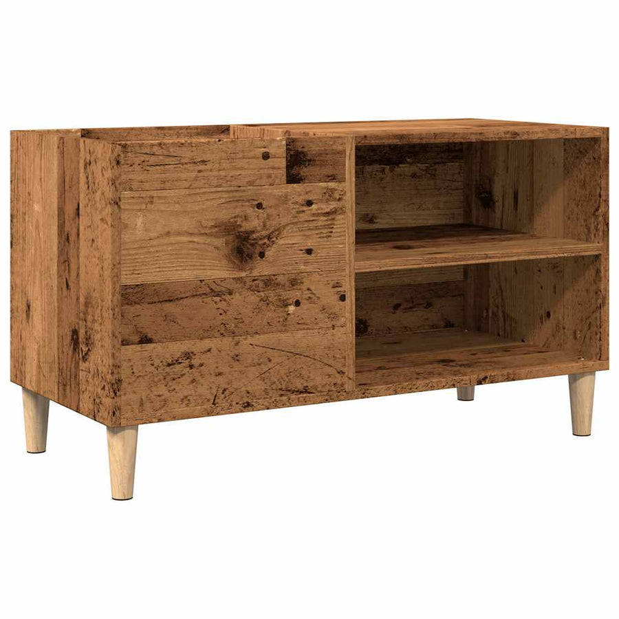 Platenkast 84,5X38X48 Cm Bewerkt Hout Kleurig 84.5 x 38 x 48 cm