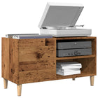 Platenkast 84,5x38x48 cm bewerkt hout