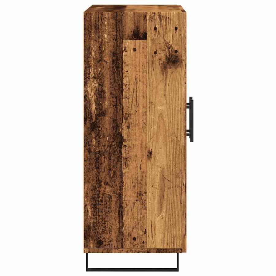 Dressoir 69,5x34x90 cm bewerkt hout oud houtkleurig