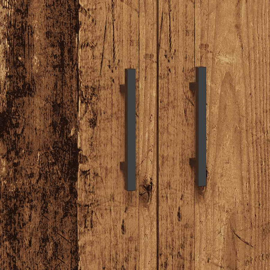 Dressoir 69,5x34x90 cm bewerkt hout oud houtkleurig
