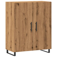 Dressoir 69,5x34x90 cm bewerkt hout artisanaal eikenkleur