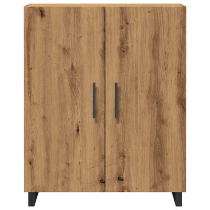 Dressoir 69,5x34x90 cm bewerkt hout artisanaal eikenkleur