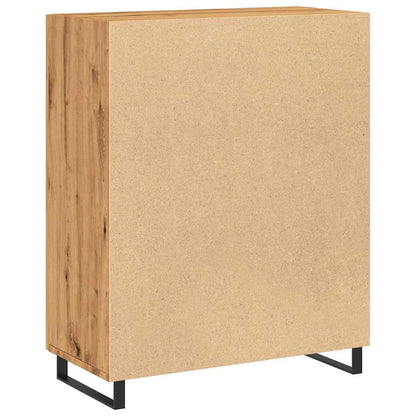Dressoir 69,5x34x90 cm bewerkt hout artisanaal eikenkleur