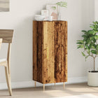 Sideboard 34.5x34x90 cm carved wood antique wood-colored