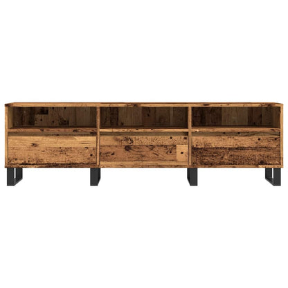 Tv-meubel 150x30x44,5 cm bewerkt hout oud houtkleurig