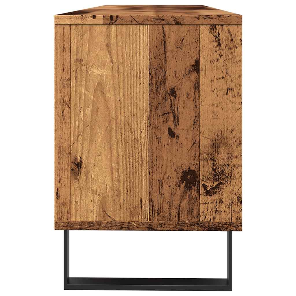 Tv-meubel 150x30x44,5 cm bewerkt hout oud houtkleurig
