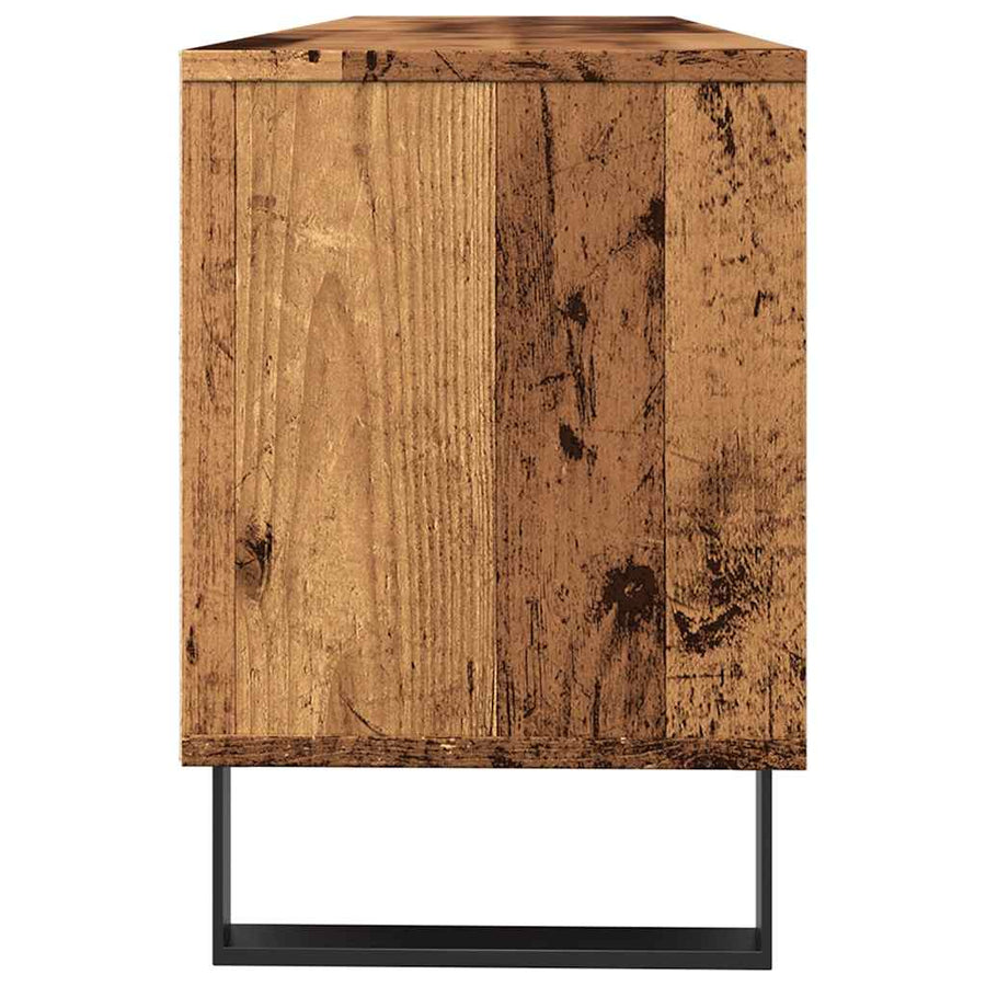 Tv-meubel 150x30x44,5 cm bewerkt hout oud houtkleurig