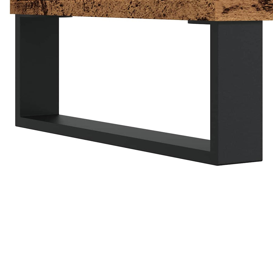 Tv-meubel 150x30x44,5 cm bewerkt hout oud houtkleurig